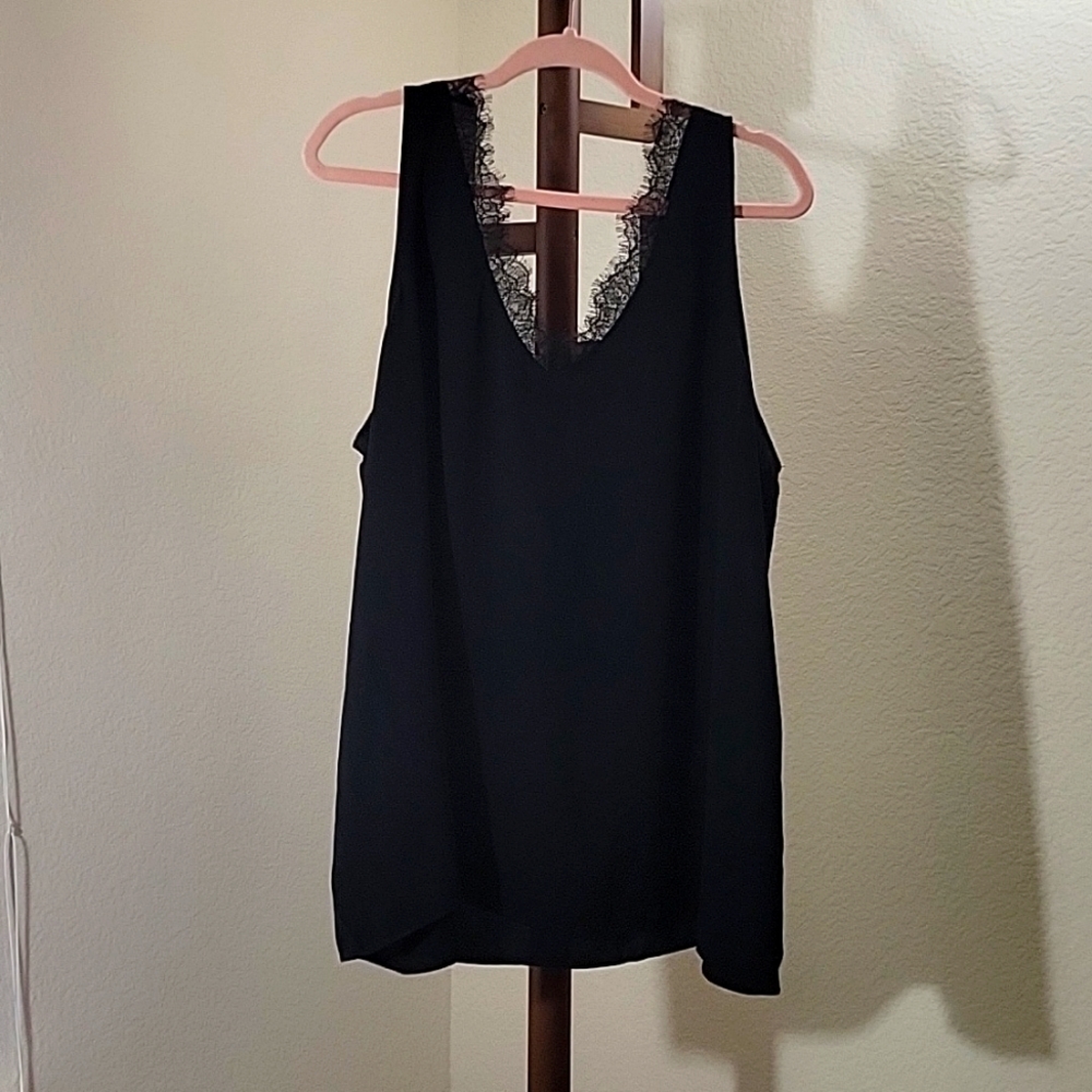 Black tank top